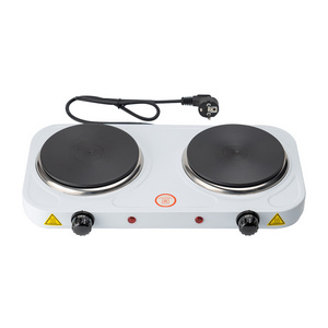 Wholesale 2000W Electric Stove Kitchen Use Portable Electric Solid Hot Plate with Two Solid Heating Element