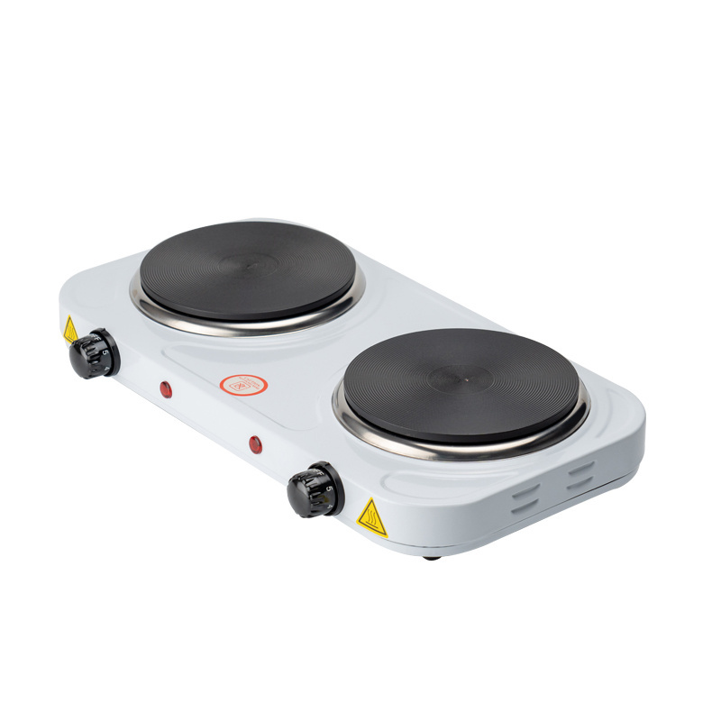 Wholesale 2000W Electric Stove Kitchen Use Portable Electric Solid Hot Plate with Two Solid Heating Element