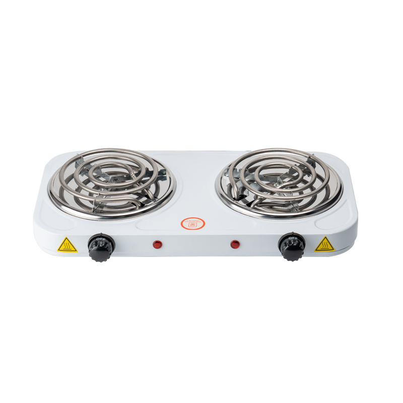 Wholesale 2000W Electric Stove Factory Price Kitchen Use Portable Electric Coil Hot Plate with Two Heating Element Countertop