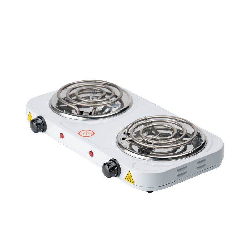 Wholesale 2000W Electric Stove Factory Price Kitchen Use Portable Electric Coil Hot Plate with Two Heating Element Countertop