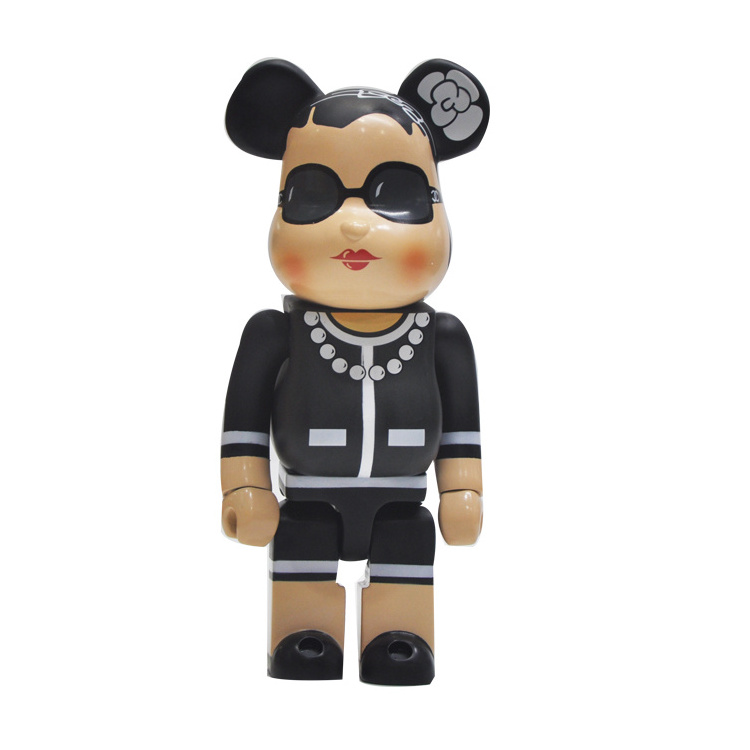 Hot sale OEM ODM custom made plastic action figure 28cm PVC toy Bearbrick 400%