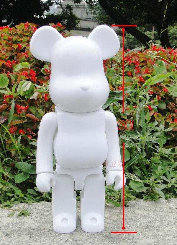 Cheaper Toys Bearbrick 400% 28CM Soft Vinyl Bear Models DIY Action Figures White Black Vinyl