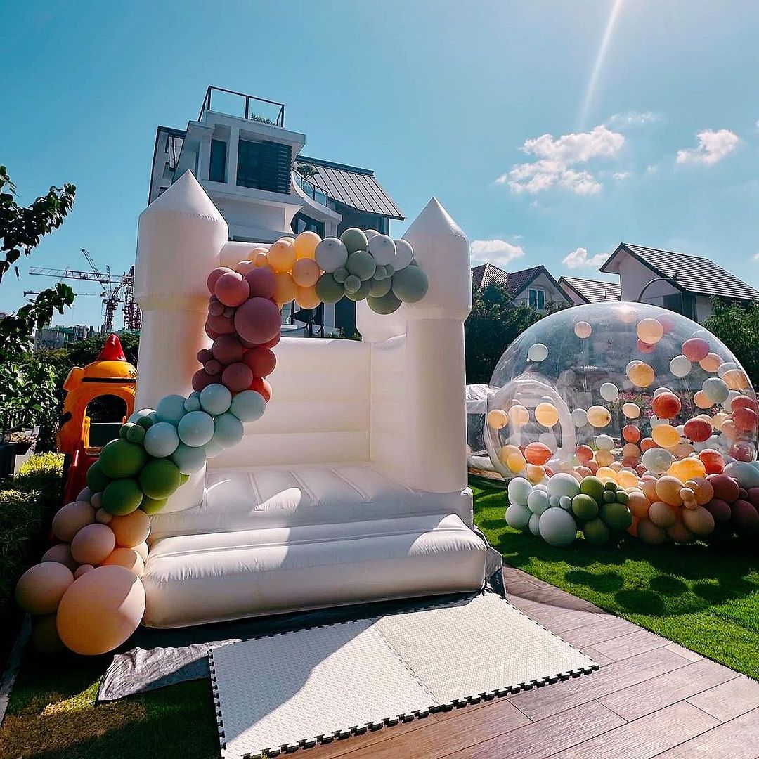 Fun House Giant Clear Inflatable Crystal Igloo Dome Bubble Tent Transparent Inflatable Bubble Balloons House