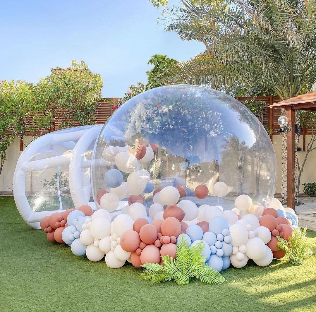 Fun House Giant Clear Inflatable Crystal Igloo Dome Bubble Tent Transparent Inflatable Bubble Balloons House