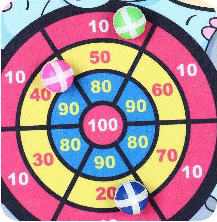 Kids Creative Sticky Ball Dartboard for Party Outdoor Sports Underwear Educational Toys Board Games