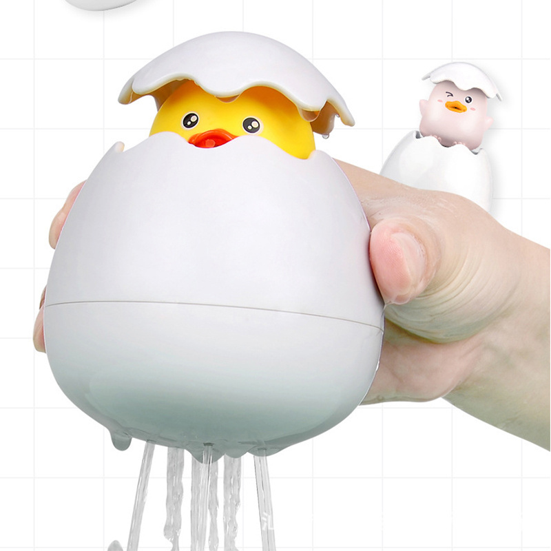 Factory direct sale baby shower toys children's lovely duck penguin egg water shower bath shower swimming water toys