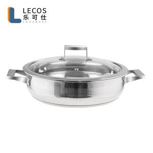 Restaurant Equipment Stainless Steel Soup Hot Pot Brand New Stainless Steel Restaurant Soup Base Hot Pot Casserole