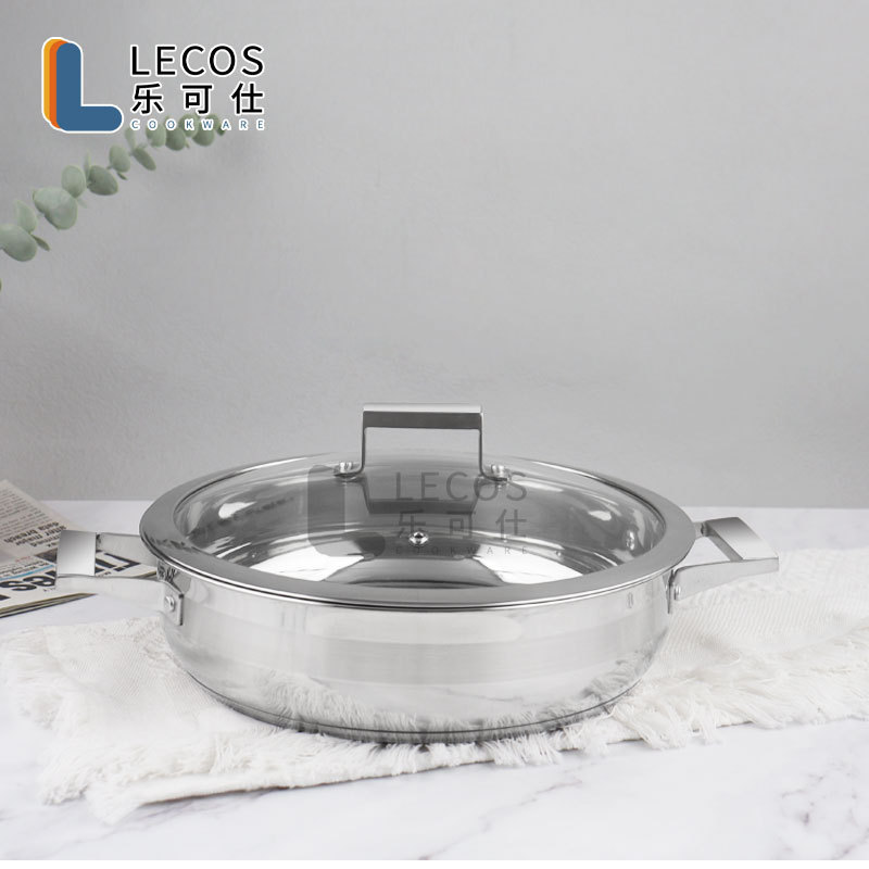 Restaurant Equipment Stainless Steel Soup Hot Pot Brand New Stainless Steel Restaurant Soup Base Hot Pot Casserole