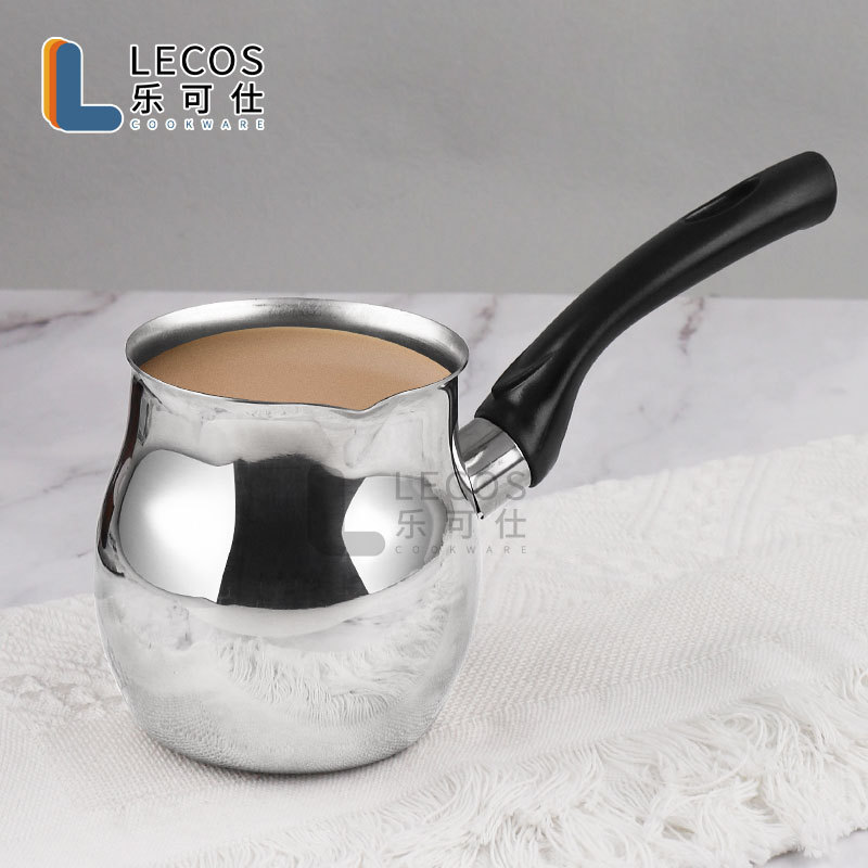 Top Fashion Handle Customized Turkish Pot Stainless Steel Milk Pitcher Arabic Coffee Pot