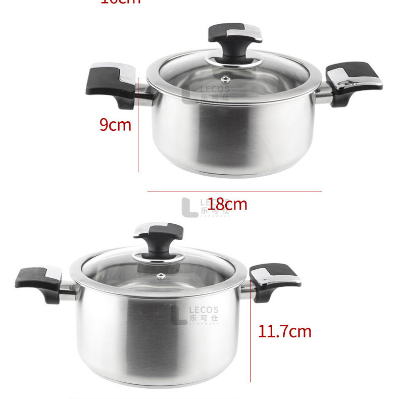 Korean Stainless Steel Cookware Induction Bottom Cookware Cooking Pot Kitchenware With Bakelite Handle