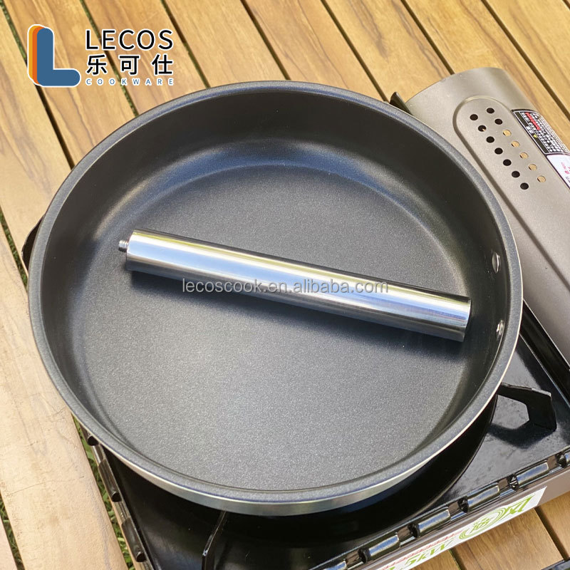 Camping Cookware Mess Kit Camping Cooking Set Non-Stick Fry Pan