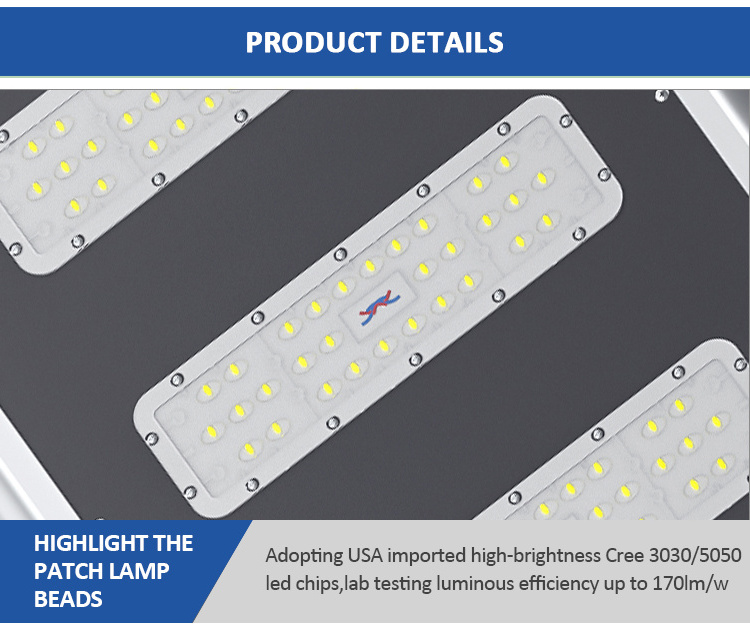 LECUSO new outdoor waterproof 60w 80w 100w 120w integrated all in one led solar street light