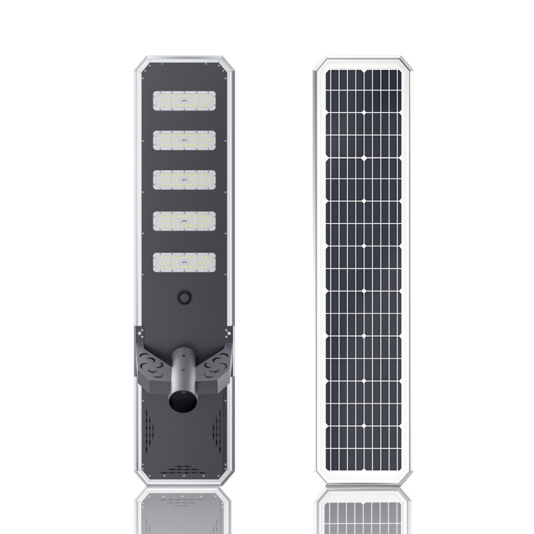 High quality DC 90w 100w solar panel street light motion sensor 3000k all in 1 solar powered outdoor lights