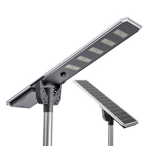 High quality DC 90w 100w solar panel street light motion sensor 3000k all in 1 solar powered outdoor lights