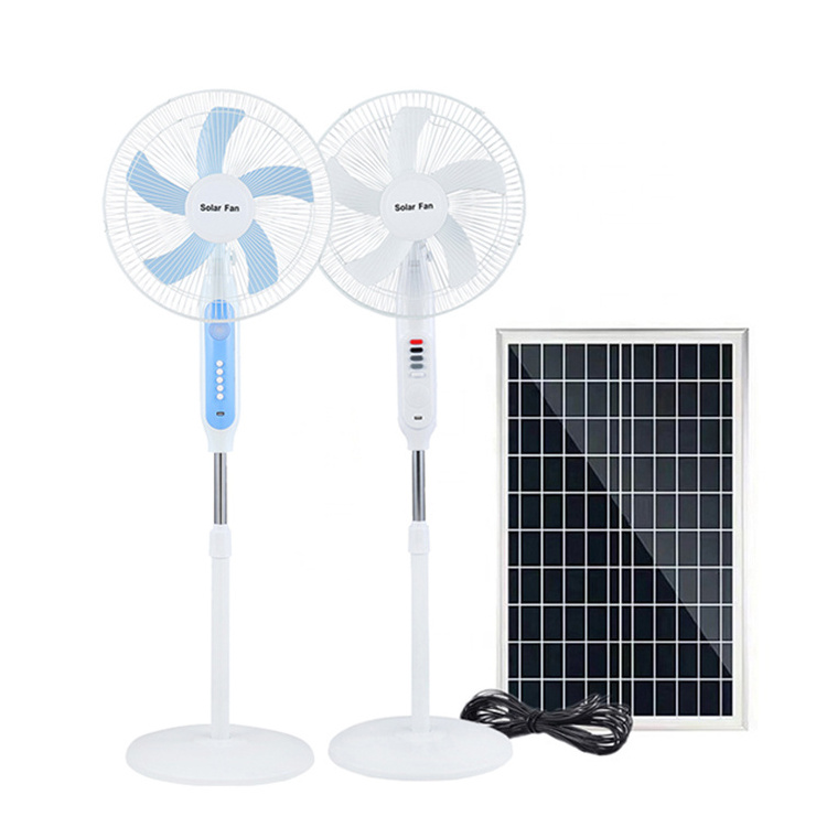 LECUSO Hot selling low noise strong wind new mini 16 Inch 12v dc price solar fan