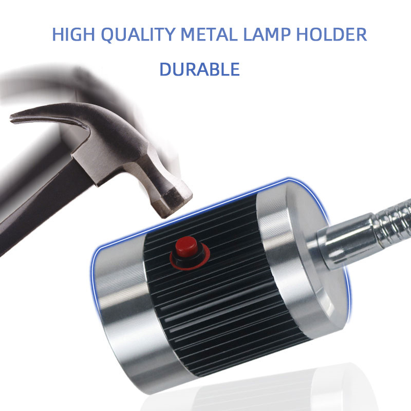 Led Machine Tool Work Lamp 24v 220v Gooseneck Workshop Working Lights Magnetic / Screw Base Super Bright Industrial Lamp