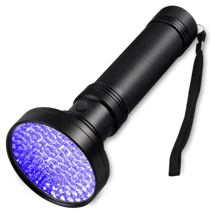 Black Light UV Flashlight, 100 LED Blacklight Flashlights 395 nM Pet Urine Detector for Urine, Stains, Bed Bug(100 LED)