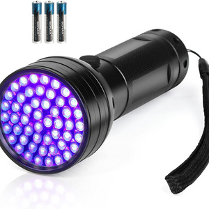 Black Light UV Flashlight, 51 LED Blacklight Flashlights 395 nm Pet Urine Detector for petUrine, Stains, Bed Bug (Black)