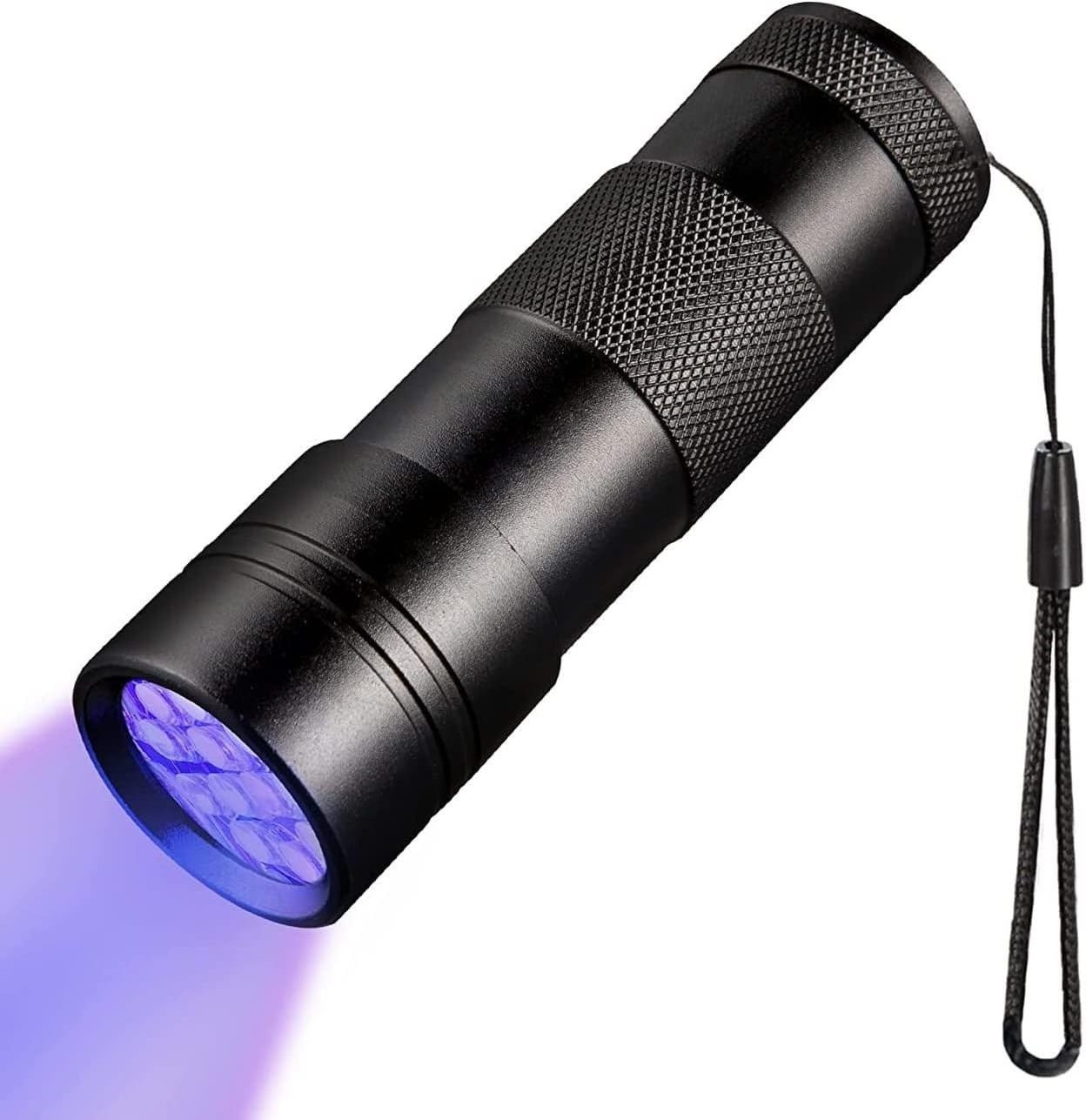 UV Flashlight Black Light,Handheld Inspection Blacklight 12 Led 395nm Mini Light Torch for Dog Pet Urine Stains,Bugs Detector