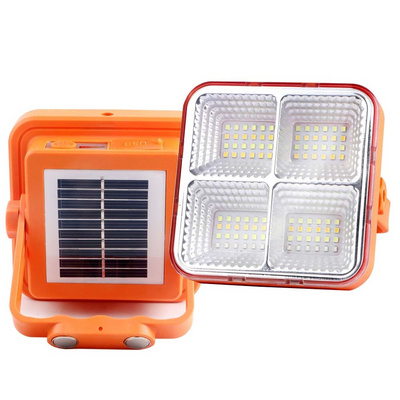 Rechargeable Solar Flood Light Outdoor Portable LED Reflector Spotlight for Emergency Worklight outdoor waterproof for camping