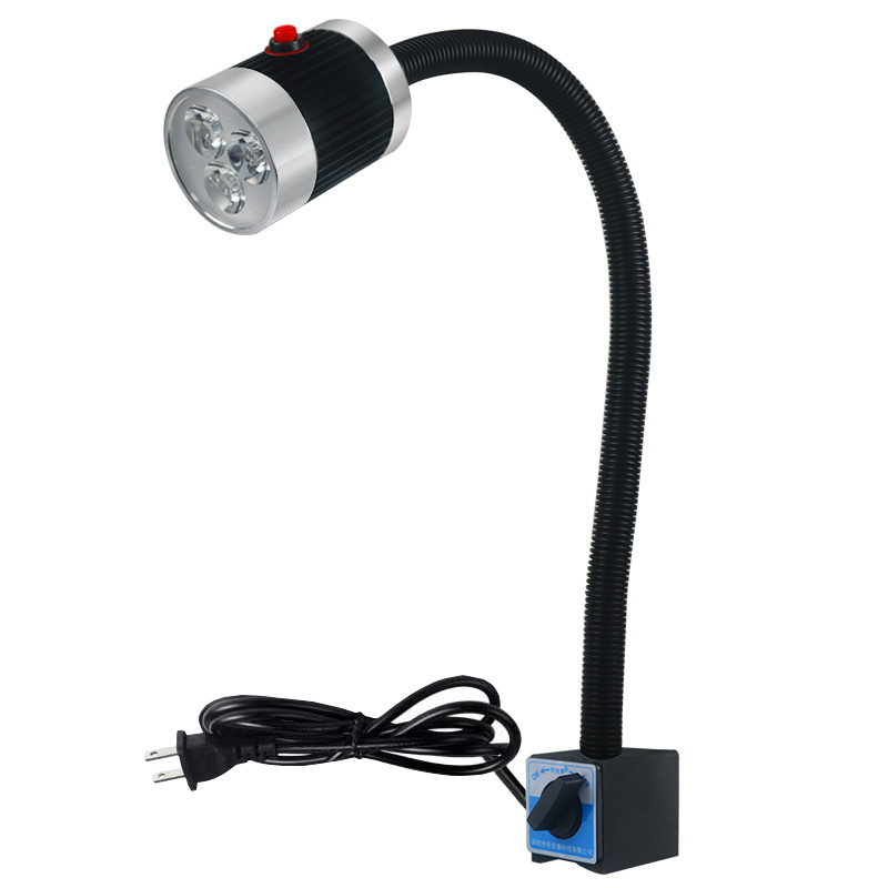 Led Machine Tool Work Lamp 24v 220v Gooseneck Workshop Working Lights Magnetic / Screw Base Super Bright Industrial Lamp