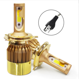 Dual color c6 Led Headlight Bulb h7 H4 9005 9006 COB Chip 3000k 6000k H11 H16 9012 Tricolor Led Headlight