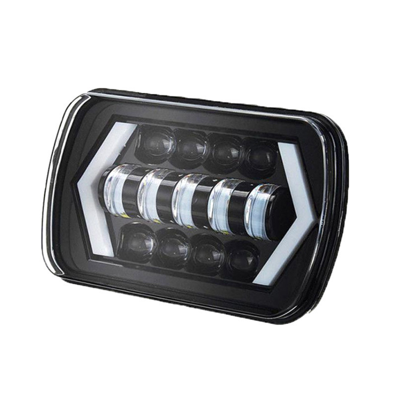 For Toyota Hilux land cruiser 80 Pickup Ln106 Headlight Faros Led 5x7 Car Light 7 Inch Rectangular Square Headlight For Hilux 96