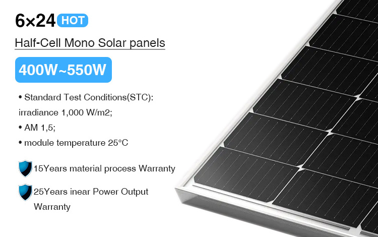 Anern panel solar portatil 400w 450w 500w 550w 580w outdoor solar panel