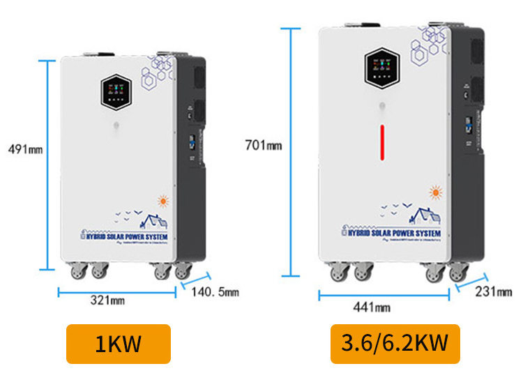 Portable 1000w 2000w 3000w 5000w solar generator system home light set kit