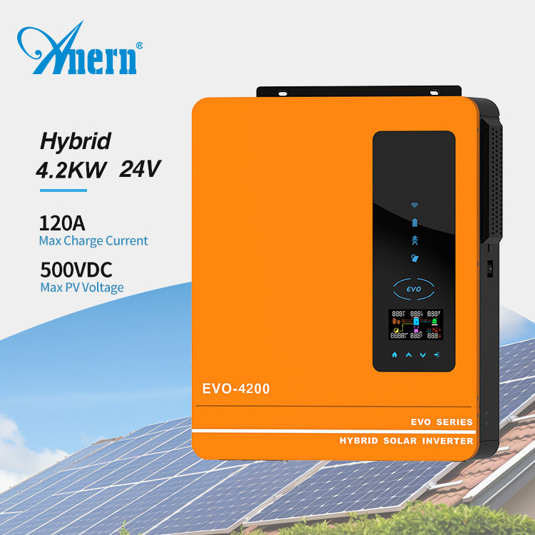 Anern off grid hybrid 3.6kw 4.2kw 6.2kw solar inverter with mppt charge controller