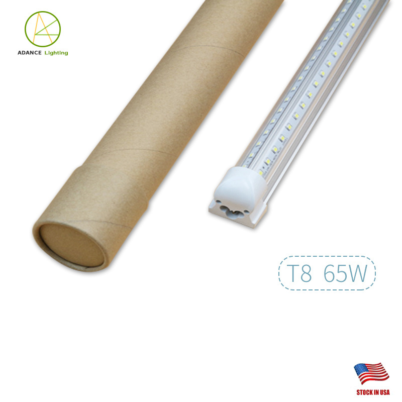 Advance lighting V-Shaped high quality 8ft Integrated Led Tubes Double Sides Led Lights 65W T8 led tube