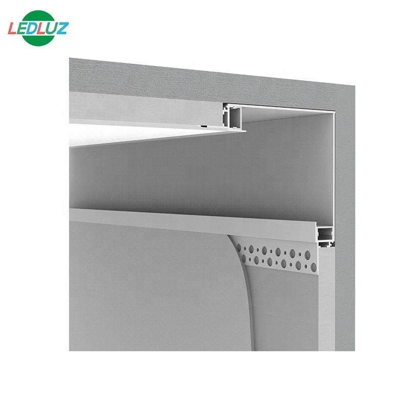 5/8'' gypsum use led aluminum profile with PC opal diffuser for architectural lighting