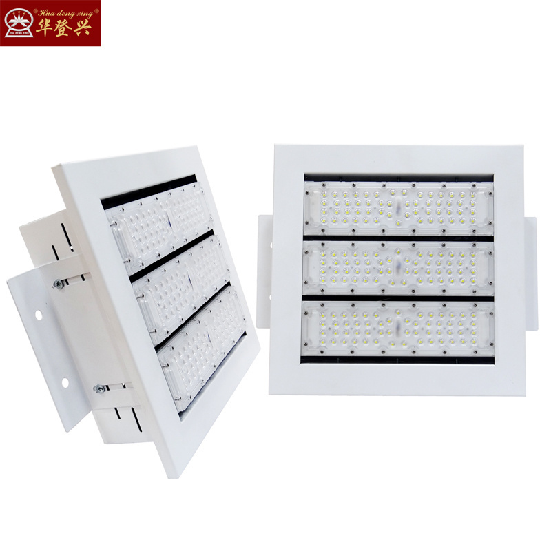 Shoe box die-cast aluminum service station modular led canopy light IP65 oil station lamp 100w 150w 200w