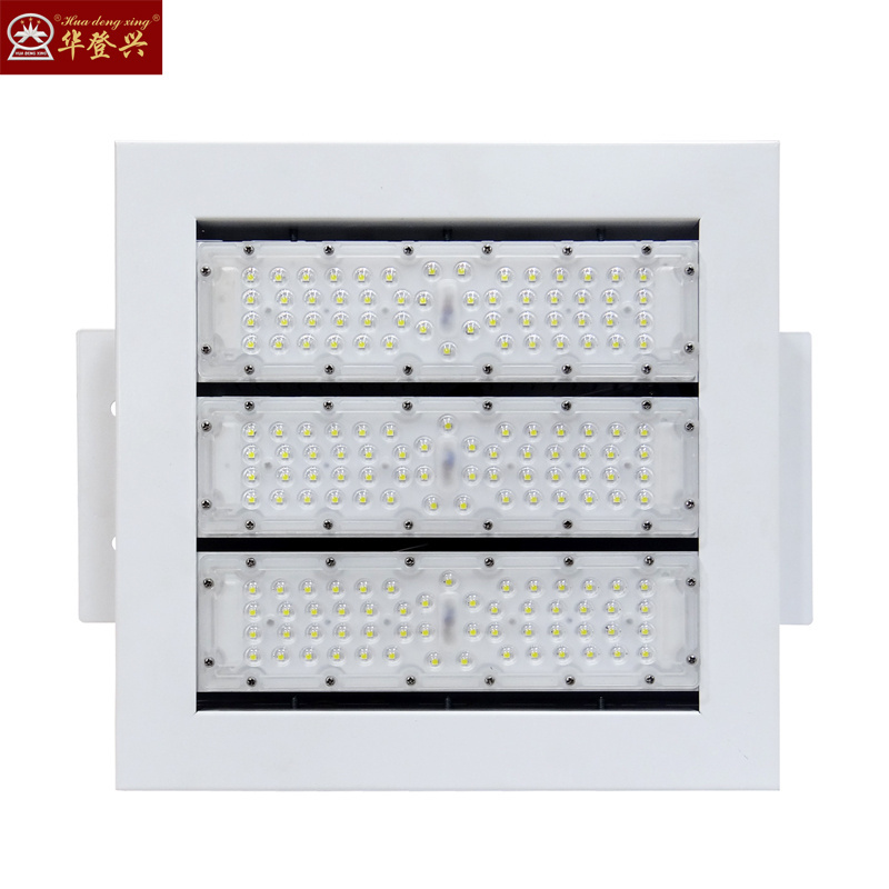 Shoe box die-cast aluminum service station modular led canopy light IP65 oil station lamp 100w 150w 200w