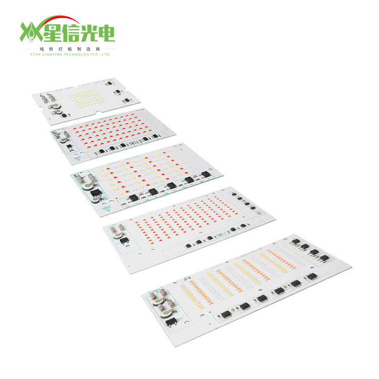 XGD High Quality BK Multi Color Design Flood Light PCB Board 30W 50W 100W LED DOB Driver