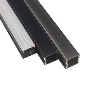 Black Square Anodized Aluminum Extrusion LED Aluminum Profiles For Furniture Wardrobe Lighting decoration