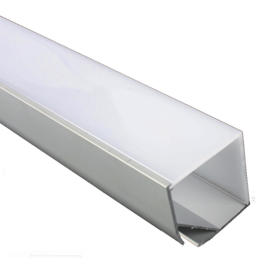 profil en aluminium large led/perfil de aluminio de ancho para tiras de led/anodized wide aluminium profile for led strips