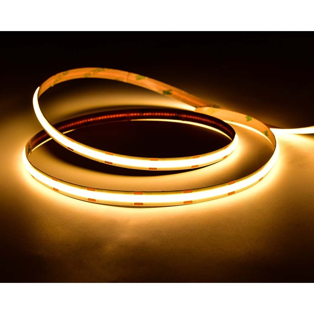 Perfect Led Cob Light Dc 12V/24V Ra90 480 Leds 3000k 4000k 6500k Flexible Length Furniture Decoration Cob Led Strip Light