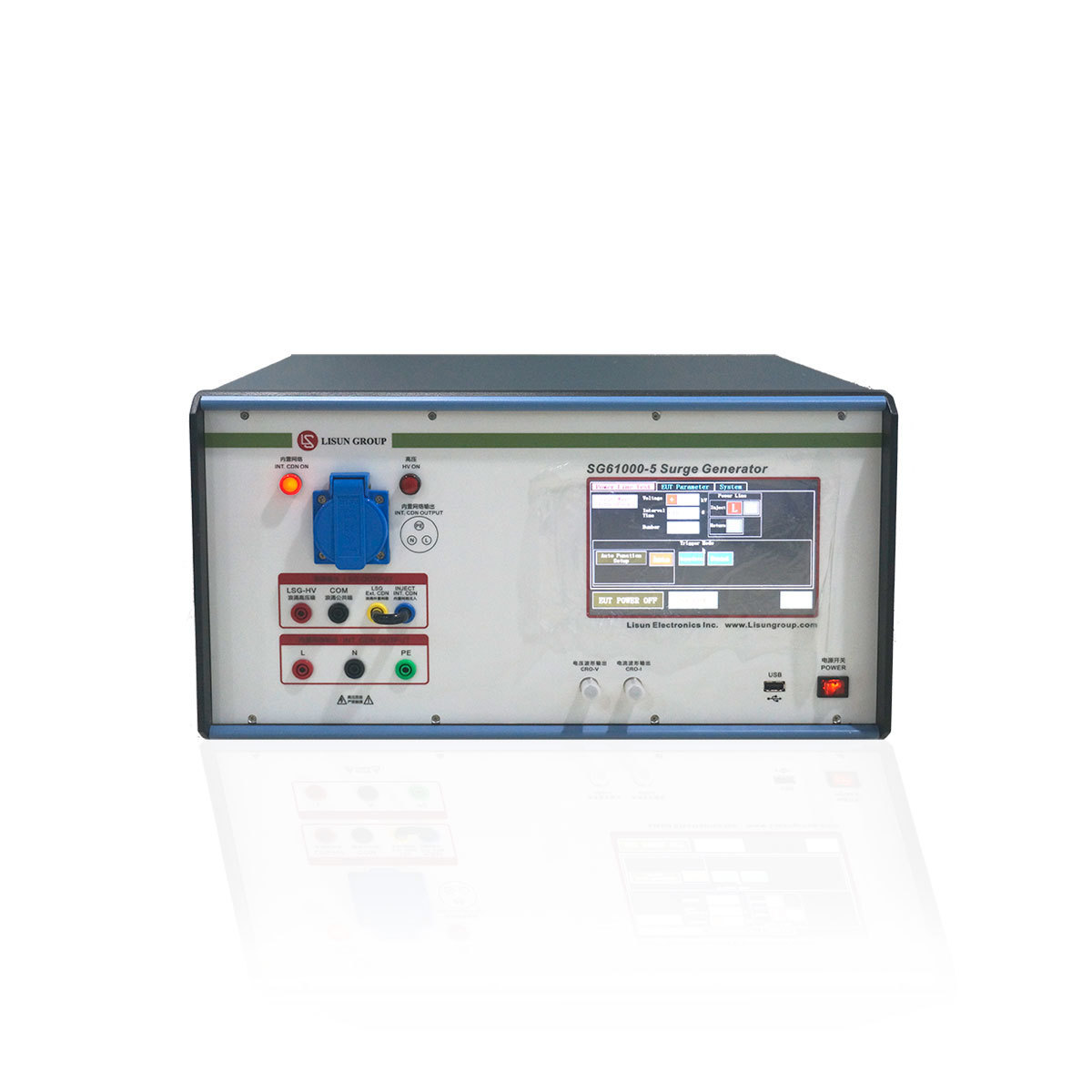 SG61000-5 emp pulse generator come with 1.2/50us+8/20us waveform and maximum 6kv output