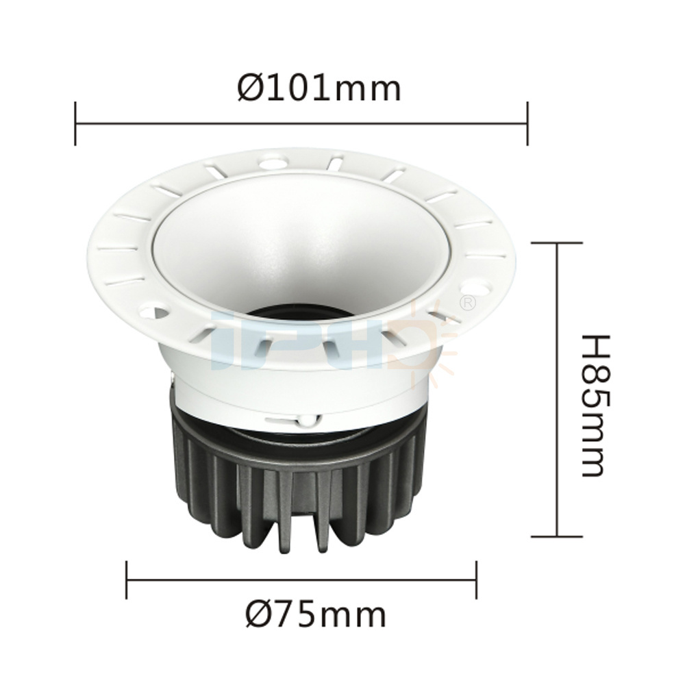 Custom 12W 110V Commercial Lighting Led Down Light Small Led Ceiling Trimless Recessed Hotel Commercial Down Light