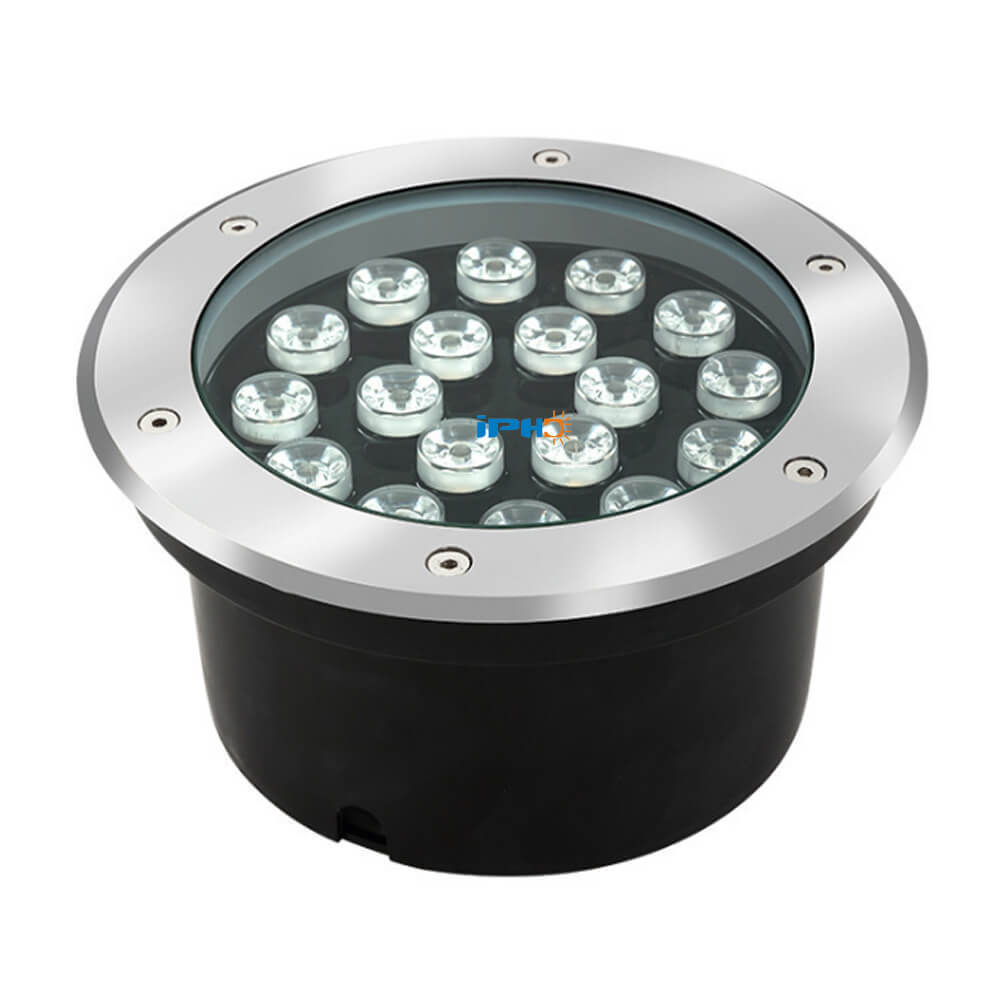 18W IP65 Outdoor Waterproof Recessed Floor Round Led Deck Garden Inground Buried Underground Light