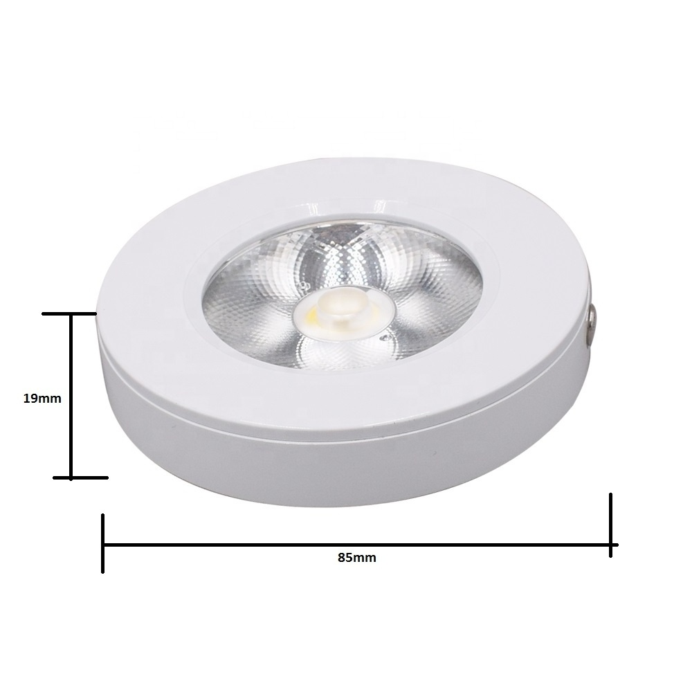 5W Ultra Thin Slim Surface Mounted Spot Light 220V Driverless Dimmable Cob Led Downlight