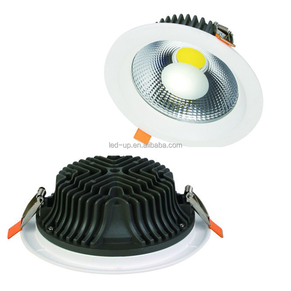 Die Casting Aluminum 3/4/5/6/8 Inch CE RoHS COB 5W 10W 15W 20W 30W Led Recessed Downlights