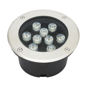 9W Outdoor Waterproof Led Underground Landscape Buried Garden Yard Light Outside Recessed Lights