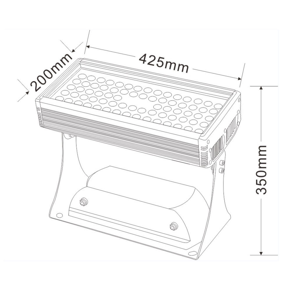 Hot Sell 2023 200W 300W Dmx Rgb Rgbw Aluminum Outdoor Led Flood Light Lamp High Bright Reflector Led Garden Wall Mounted Flood L