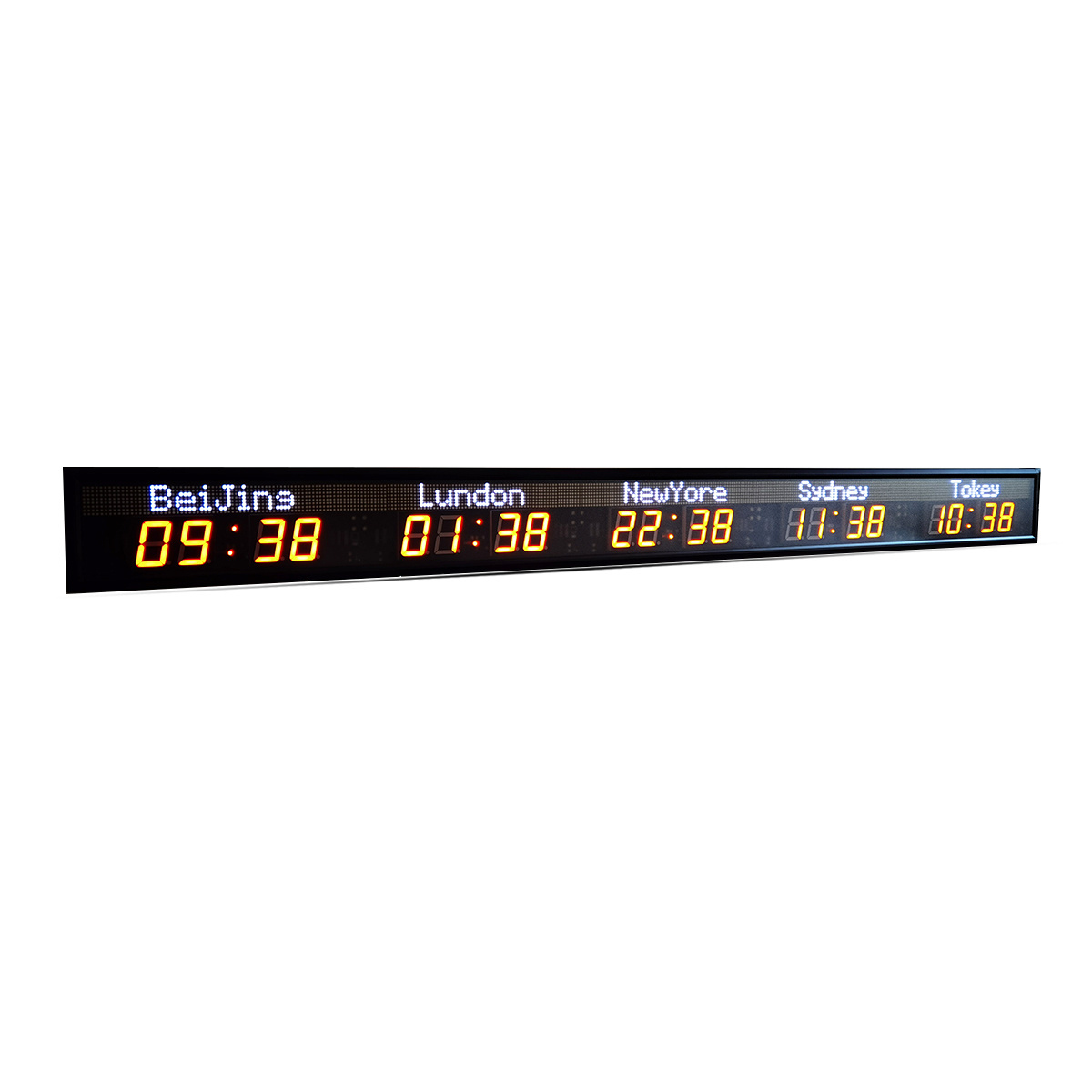 Zhong Xiaoxiao Brand 5 time zone clock Led Large Wall multi zone clock GPS Digital Clock