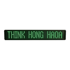 [Honghao]rolling operation information electronic LED display advertising digital program sign programmable two-color