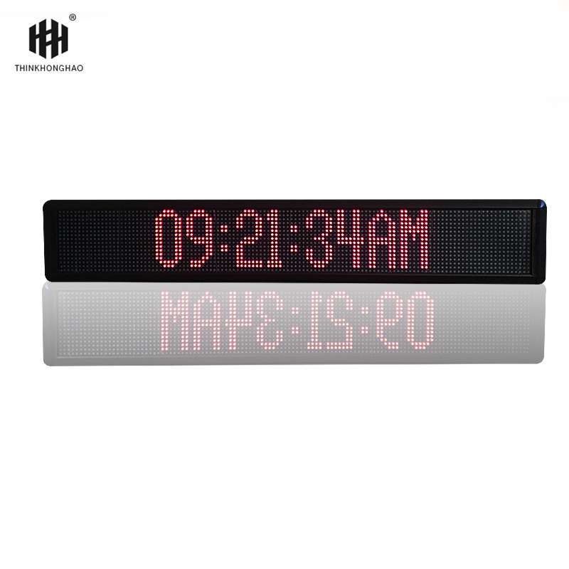 Full-color Programmable LED Digital Signboard Advertising Led Moving Message Sign RGB Indoor Honghao Video Wall Infrared 5mm