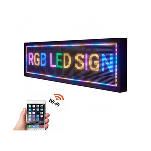 Programable LED Moving Message Sign Full Color P10 LED Display Board Outdoor Advertising Outdoor LED Scrolling Display Screen