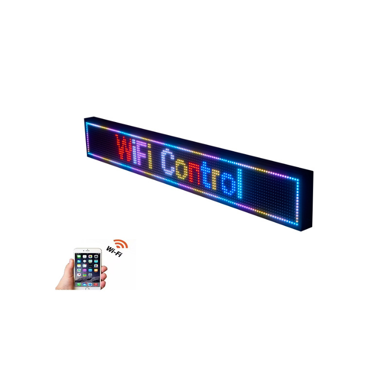 outdoor rgb full color rgb  led programmable scrolling led display sign P5P10 indoor led moving message display board